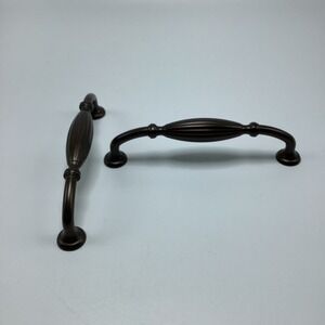 Bronze Cabinet Pulls Drawer Handles 5 inch Hole Center Set of Two‎